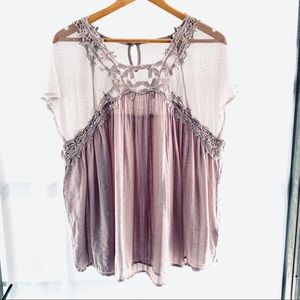 Maurices Lace BoHo Top Size 2X